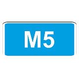 6.14.1 Номер маршрута [Прямоугольный дорожный знак]